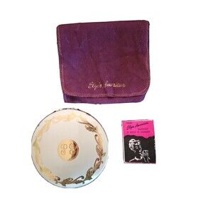 VINTAGE Elgin American  Powder Compact  Mirror Gold Filagree